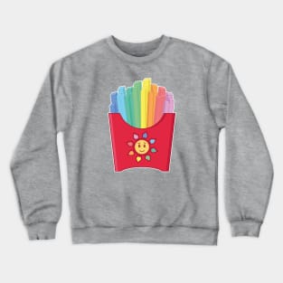 Rainbow French Fries Crewneck Sweatshirt